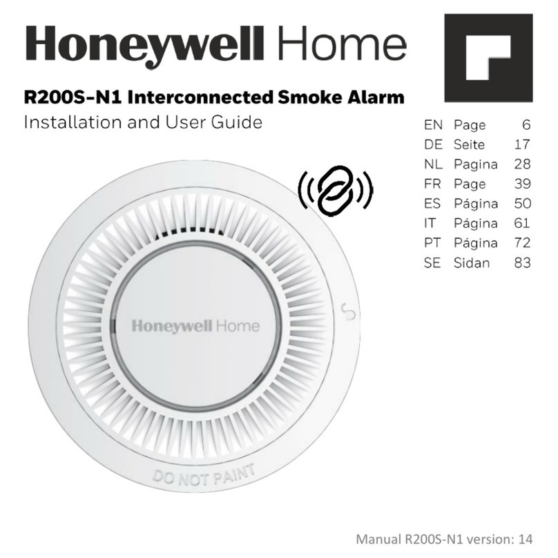 Honeywell Home R200S-N1 User manual Honeywell Home R200S-N1 User manual