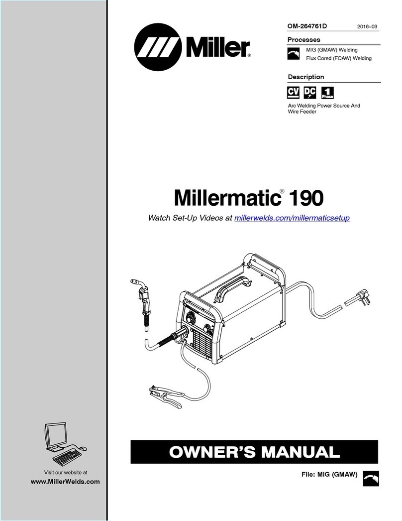 Miller Millermatic 190 owner's manual