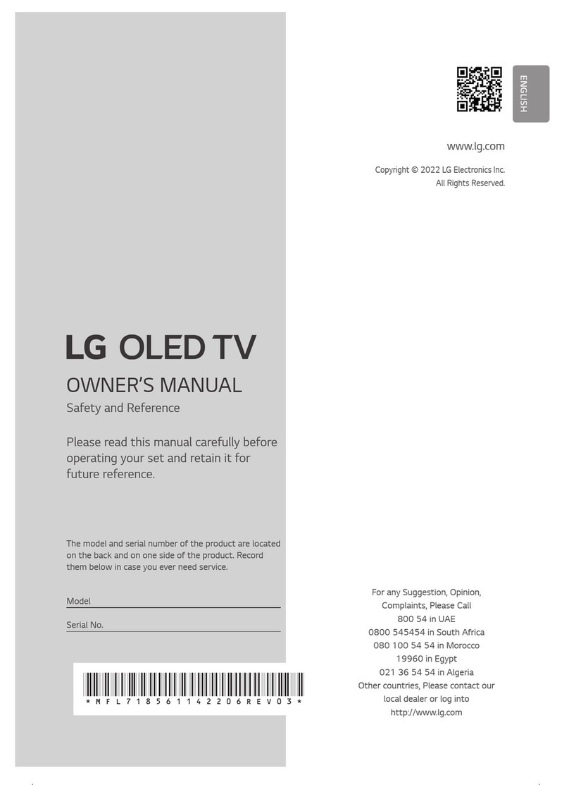 LG OLED65C26LA User manual
