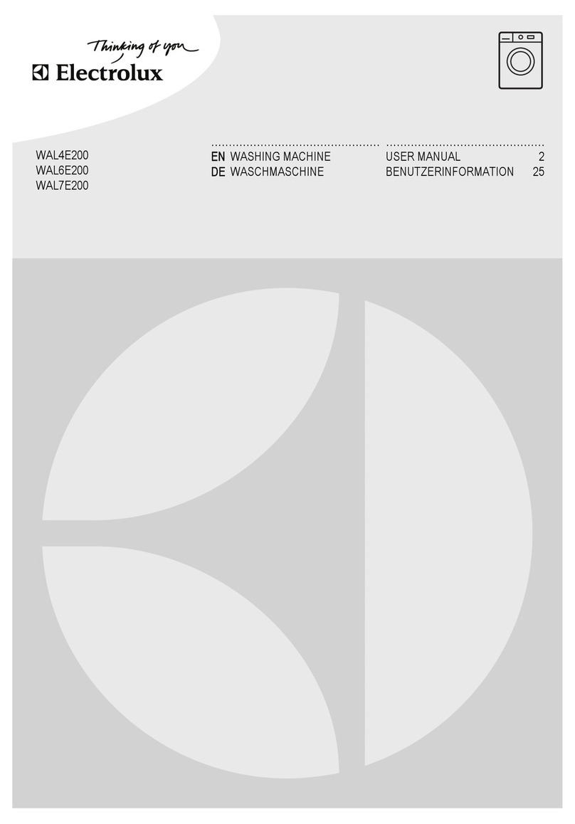 Electrolux WAL6E200 User manual