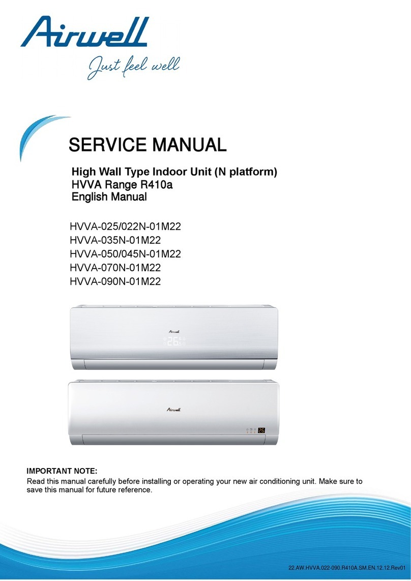 Airwell HVVA-025N-01M22 User manual