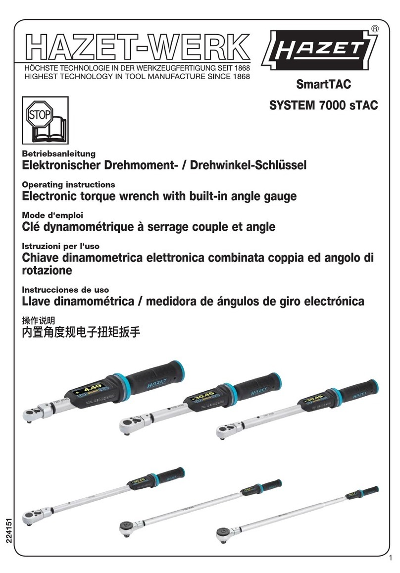 HAZET-WERK SmartTAC SYSTEM 7000 sTAC operating instructions