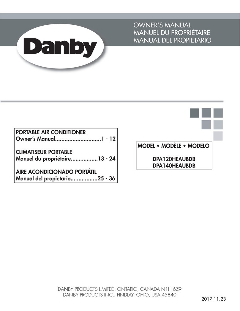 Danby DPA120HEAUBDB User manual