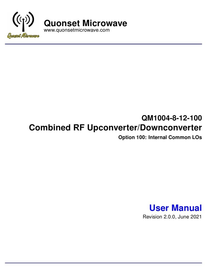 Quonset Microwave QM1004-8-12-100 user manual