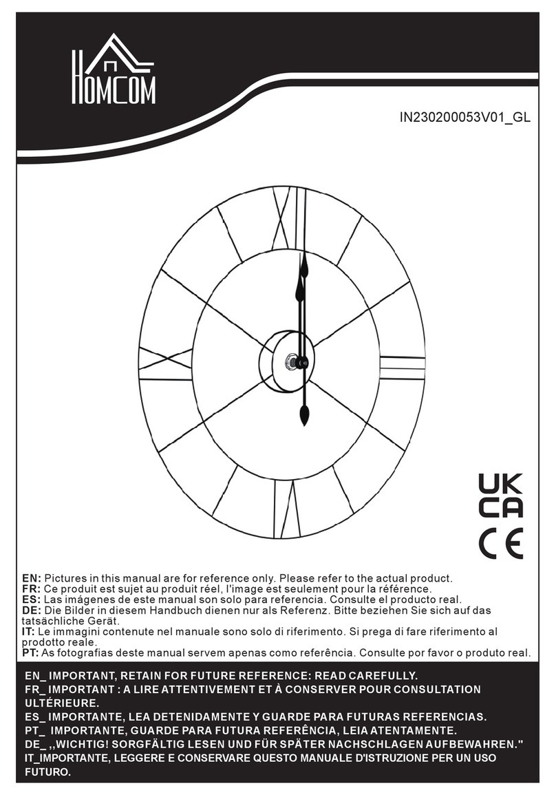 HOMCOM 1BD6RHHE1M001 manual