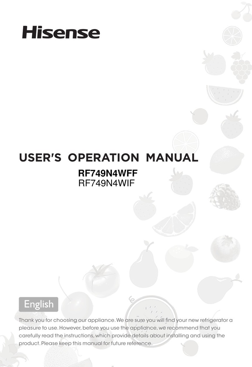 Hisense RF749N4WFF User's operation manual