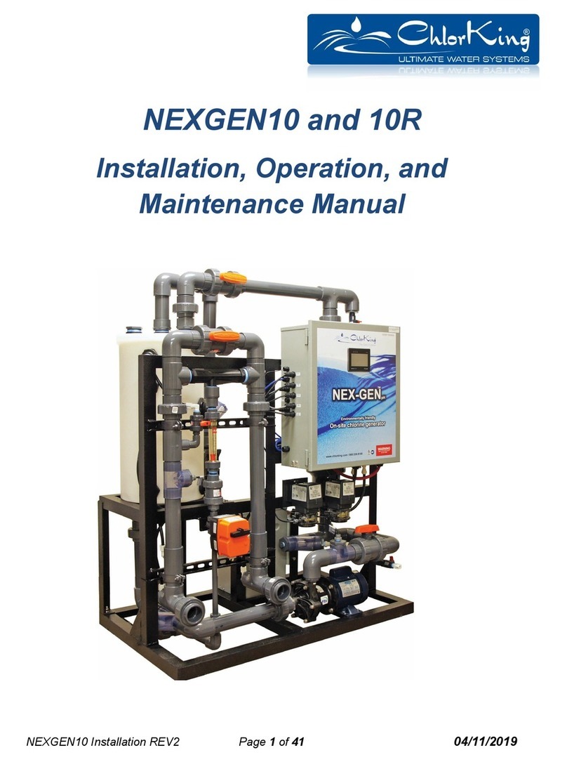 ChlorKing NEXGEN10 Installation, operation and maintenance manual