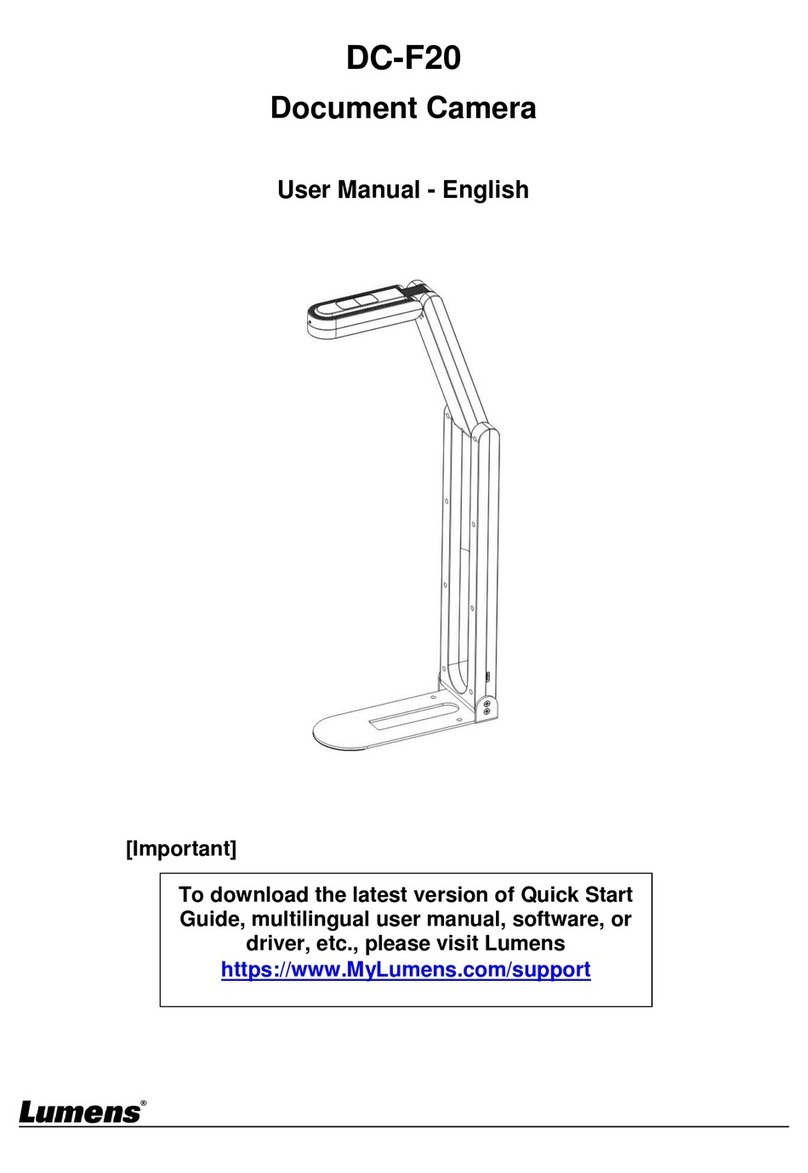 Lumens DC-F20 User manual
