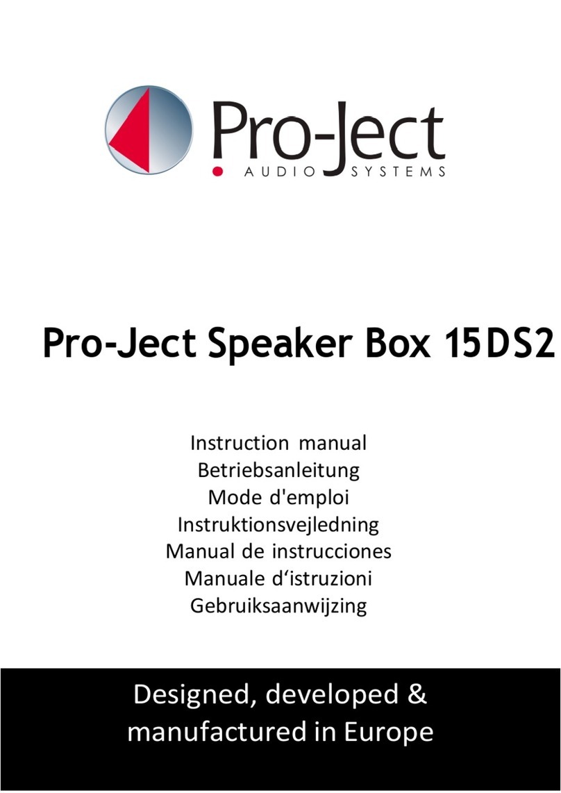 Pro-Ject Audio Systems 15DS2 instruction manual