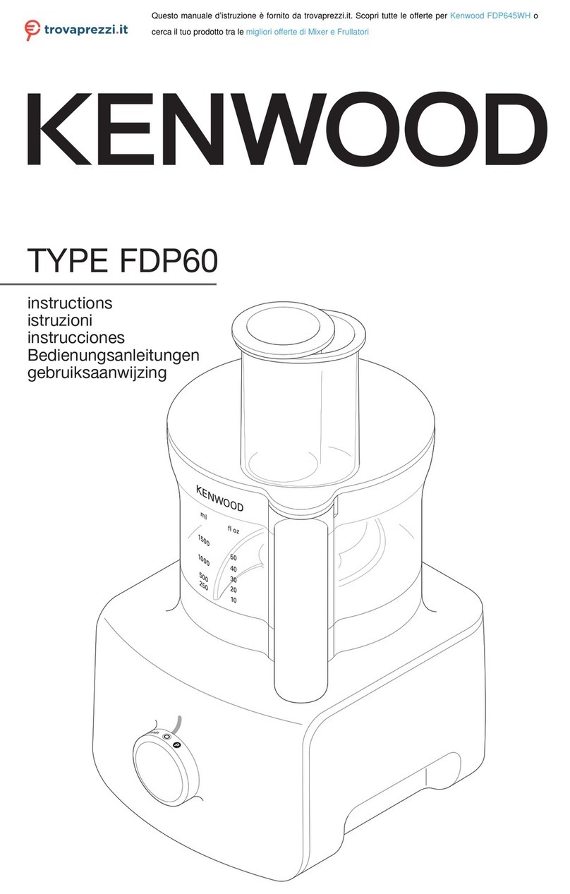 Kenwood FDP645WH User manual