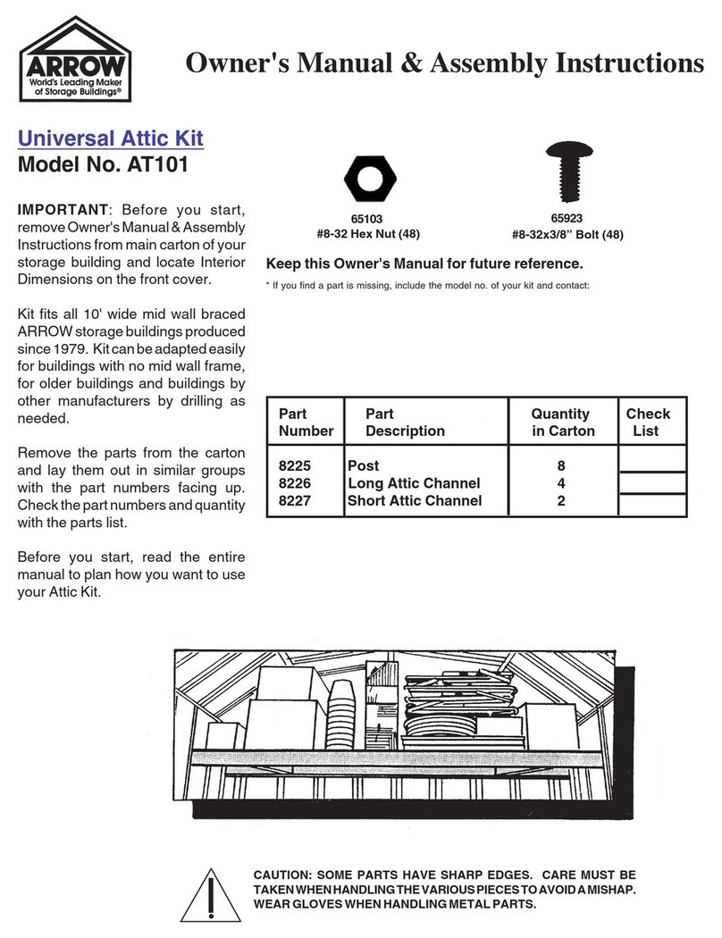 Arrow AT101 Owner's manual & assembly instructions Arrow AT101 Owner's manual & assembly instructions