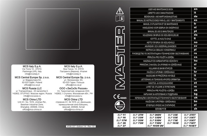 Master BLP 16 Manual