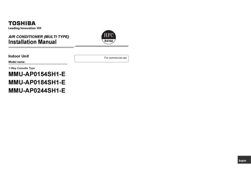 Toshiba MMU-AP0154SH1-E User manual