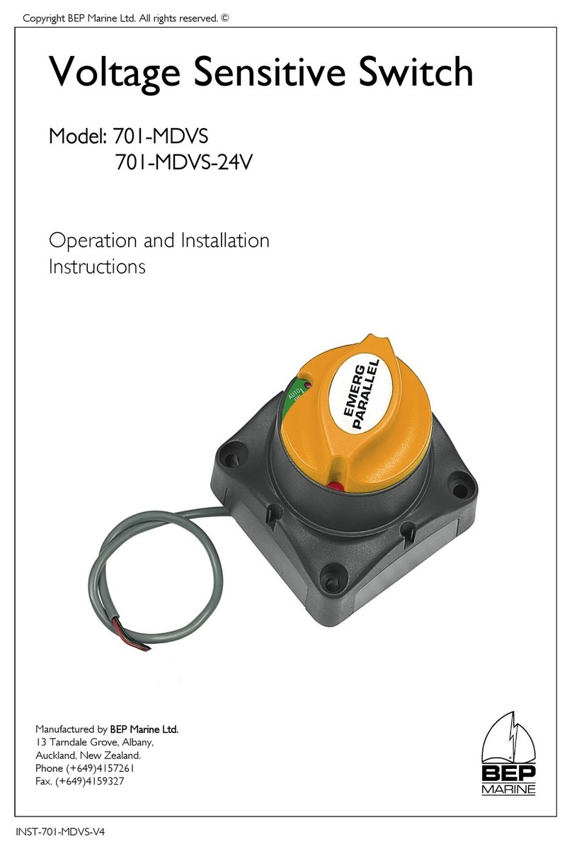 BEP Marine 701-MDVS Operation and installation instructions