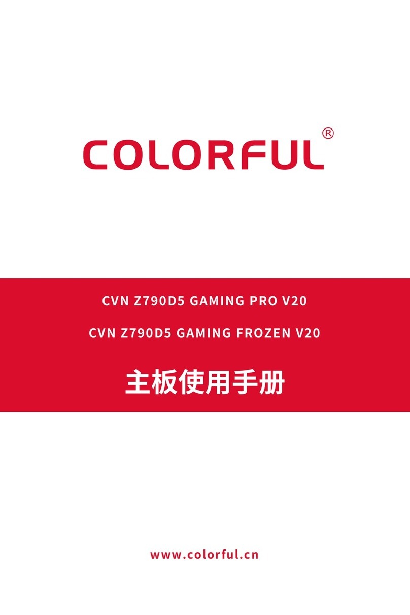 Colorful CVN Z790D5 GAMING PRO V20 manual
