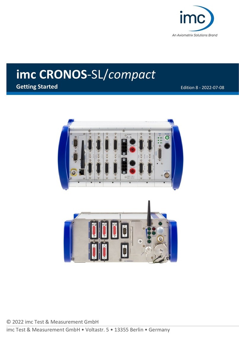 Axiometrix Solutions imc CRONOS-SL Getting started