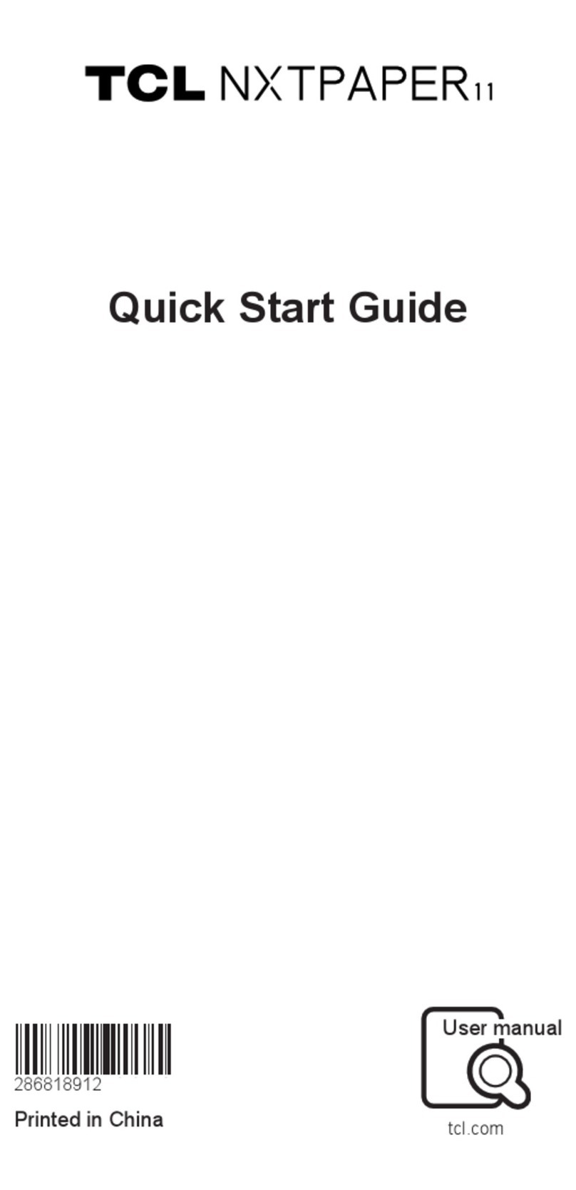 TCL NxtPaper 11 User manual