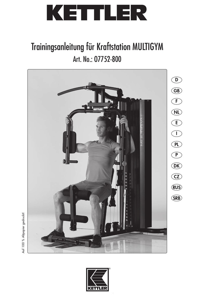 Kettler MULTIGYM O7752-800 Installation and operation manual