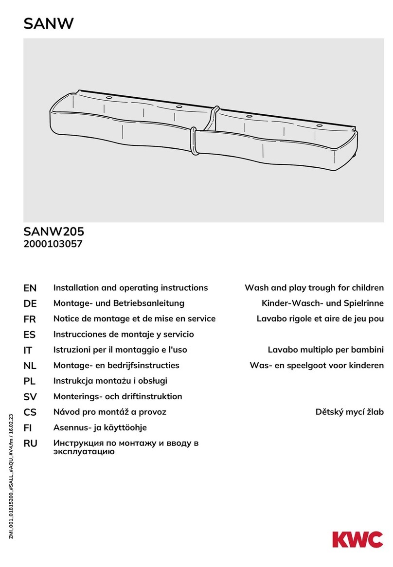 KWC SANW SANW205 Installation and operating instructions KWC SANW SANW205 Installation and operating instructions