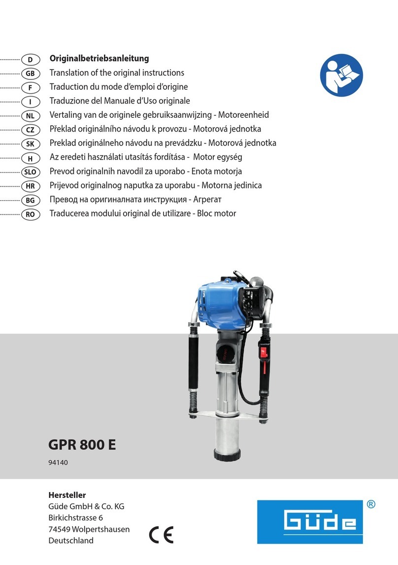 GÜDE GPR 800 E User manual