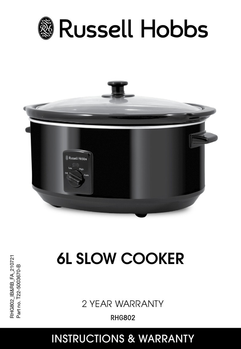 Russell Hobbs Abbey Lane RHG802 instructions