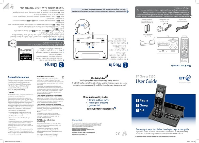 BT DIVERSE 7150 User manual