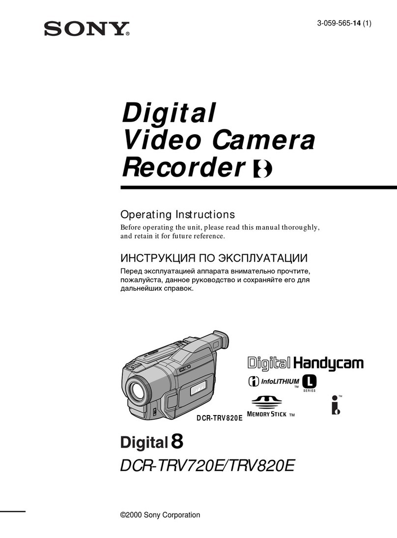 Sony Digital 8 DCR-TRV720E User manual