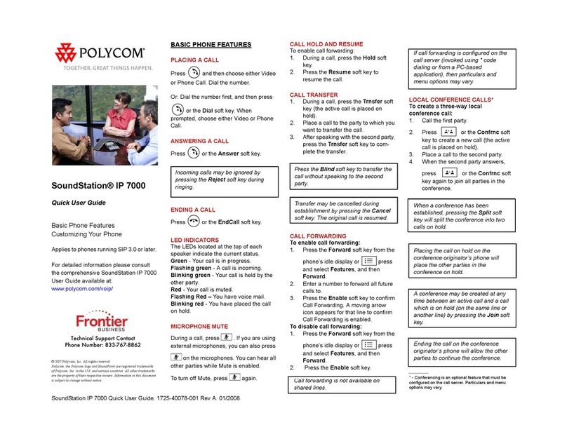 Polycom SoundStation IP 7000 Instruction manual