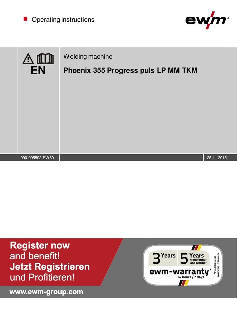 EWM Phoenix 355 Progress puls LP MM TKM User manual