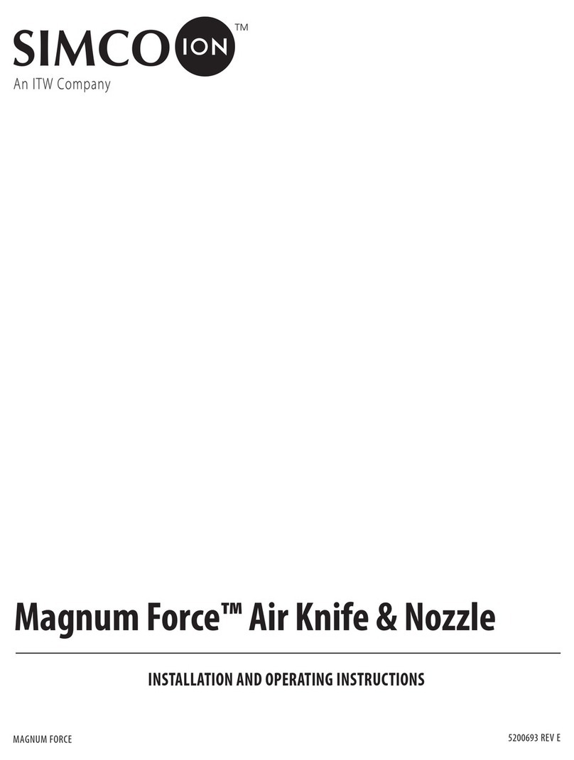 ITW SIMCO ION Magnum Force Installation and operating instructions