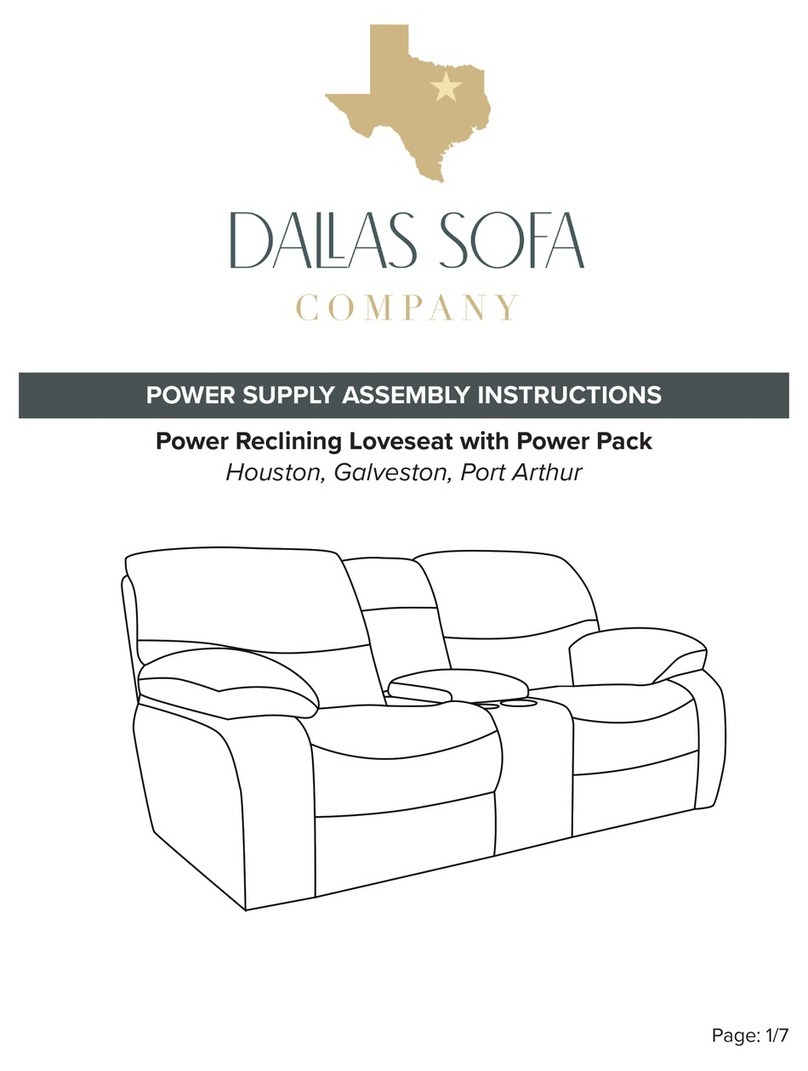 DALLAS SOFA COMPANY Houston Accessories assembly instructions DALLAS SOFA COMPANY Houston Accessories assembly instructions