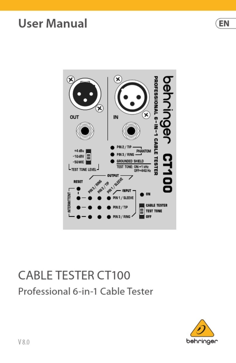 Behringer CT100 user manual