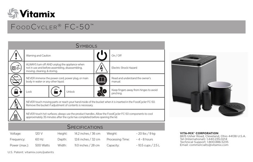 Vitamix FoodCycler FC50 User manual