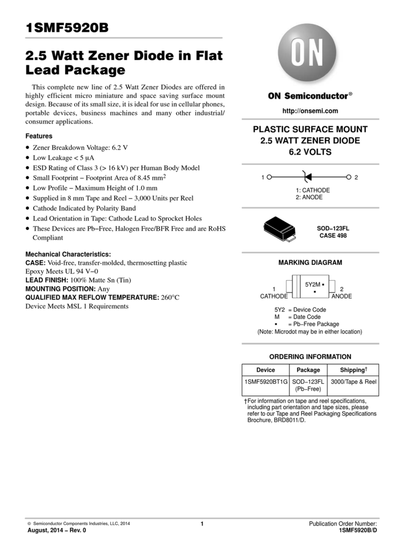 ON Semiconductor 1SMF5920B quick start guide