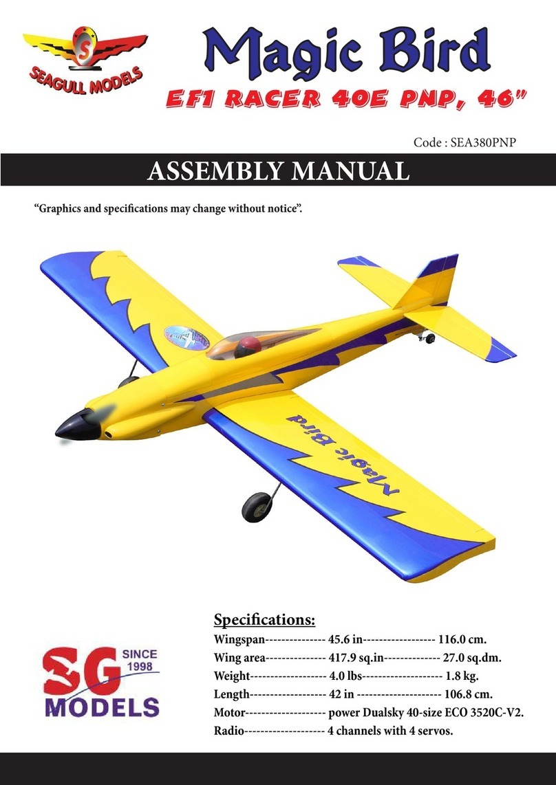 Seagull Models Magic Bird EF1 RACER 40E PNP, 46" User manual