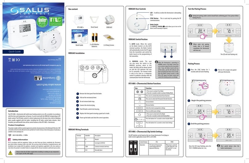 Salus RT510BC+ User manual