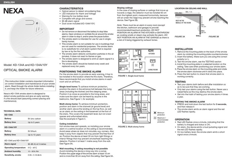 Nexa KD-134A User manual