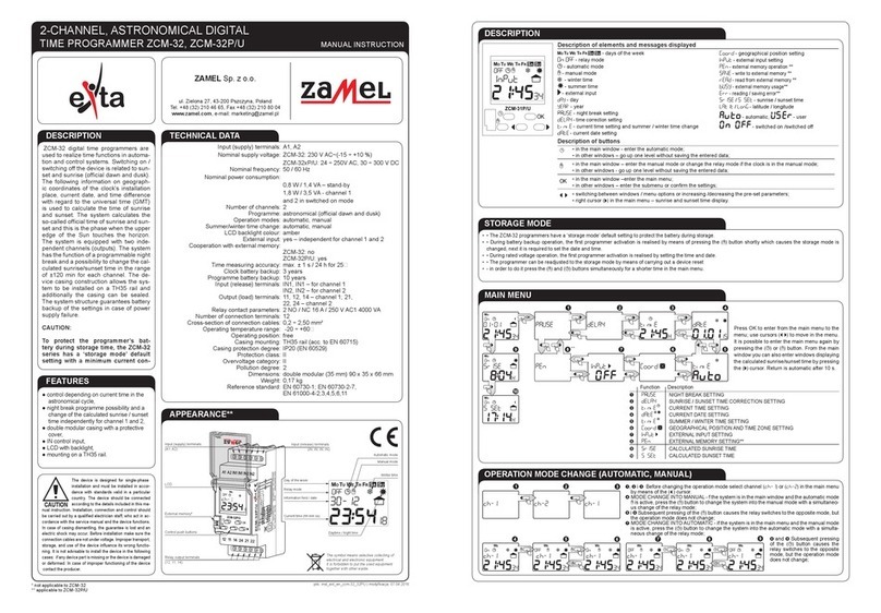 Zamel exta ZCM-32P Manual instruction