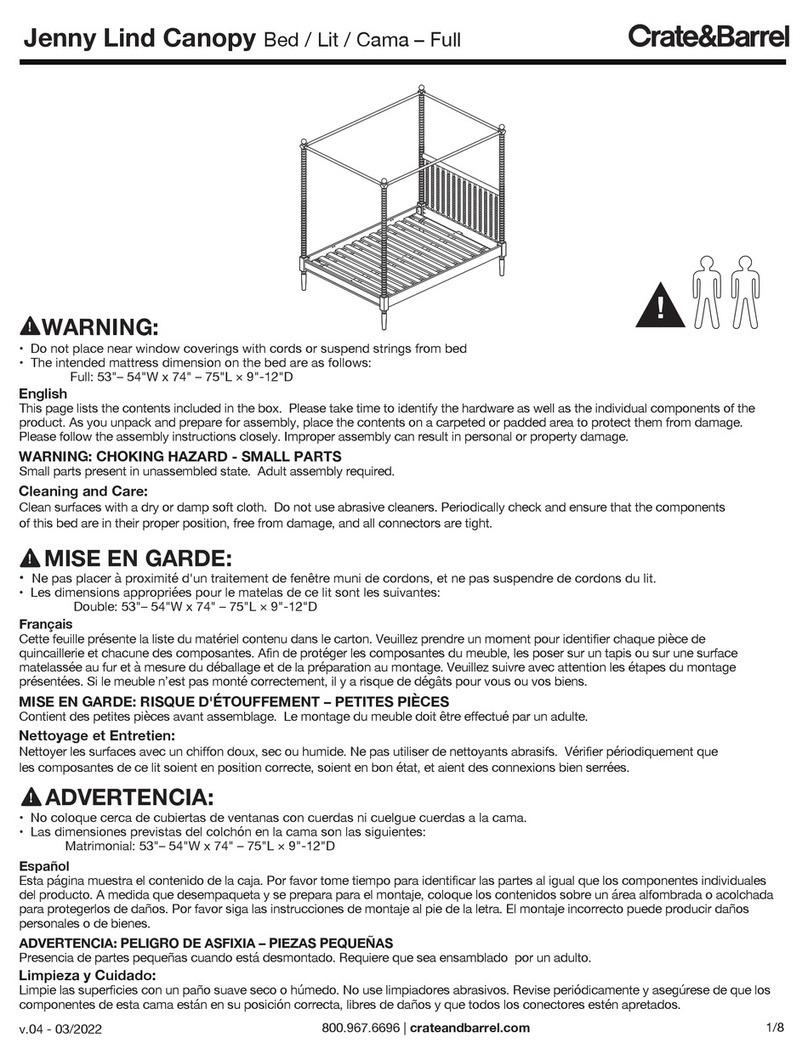 Crate&Barrel Jenny Lind Canopy manual Crate&Barrel Jenny Lind Canopy manual