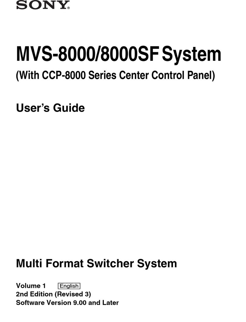 Sony MVS-8000 User manual