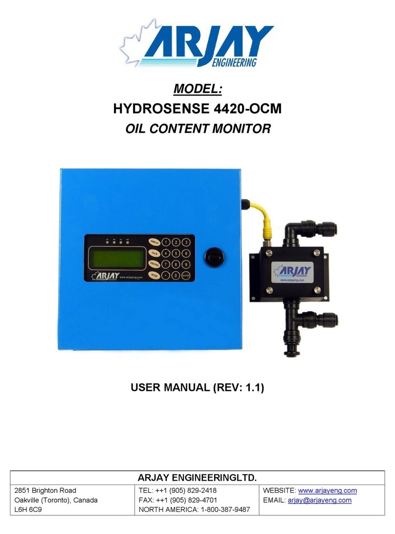 ARJAY ENGINEERING HYDROSENSE 4420-OCM user manual