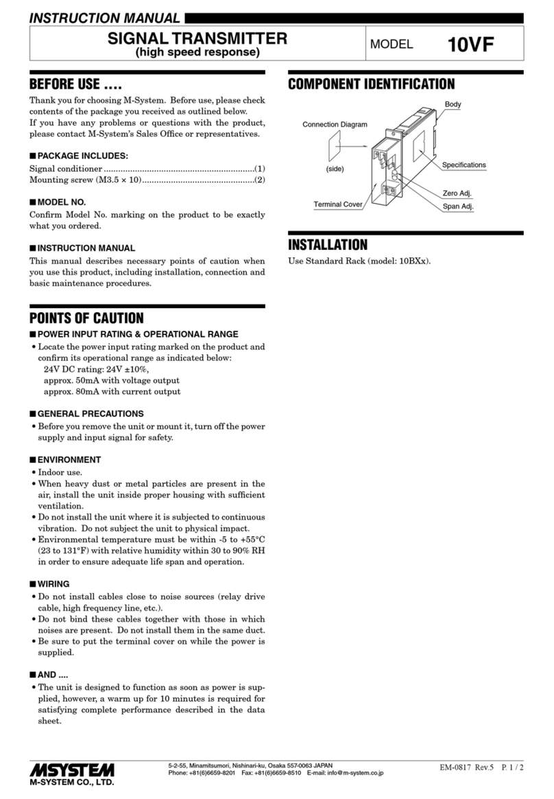 M-system 10VF User manual