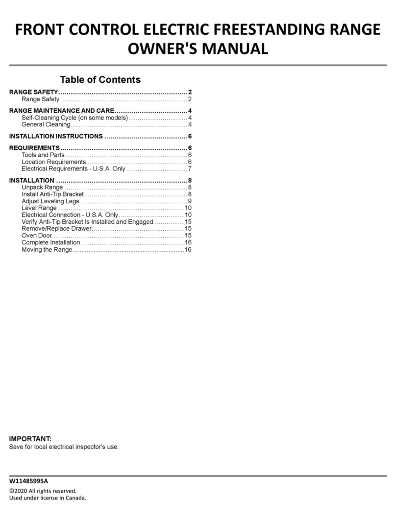 Whirlpool WEE515SALW owner's manual