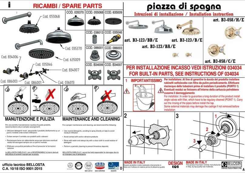 BELLOSTA B3-058/H/E installation instructions