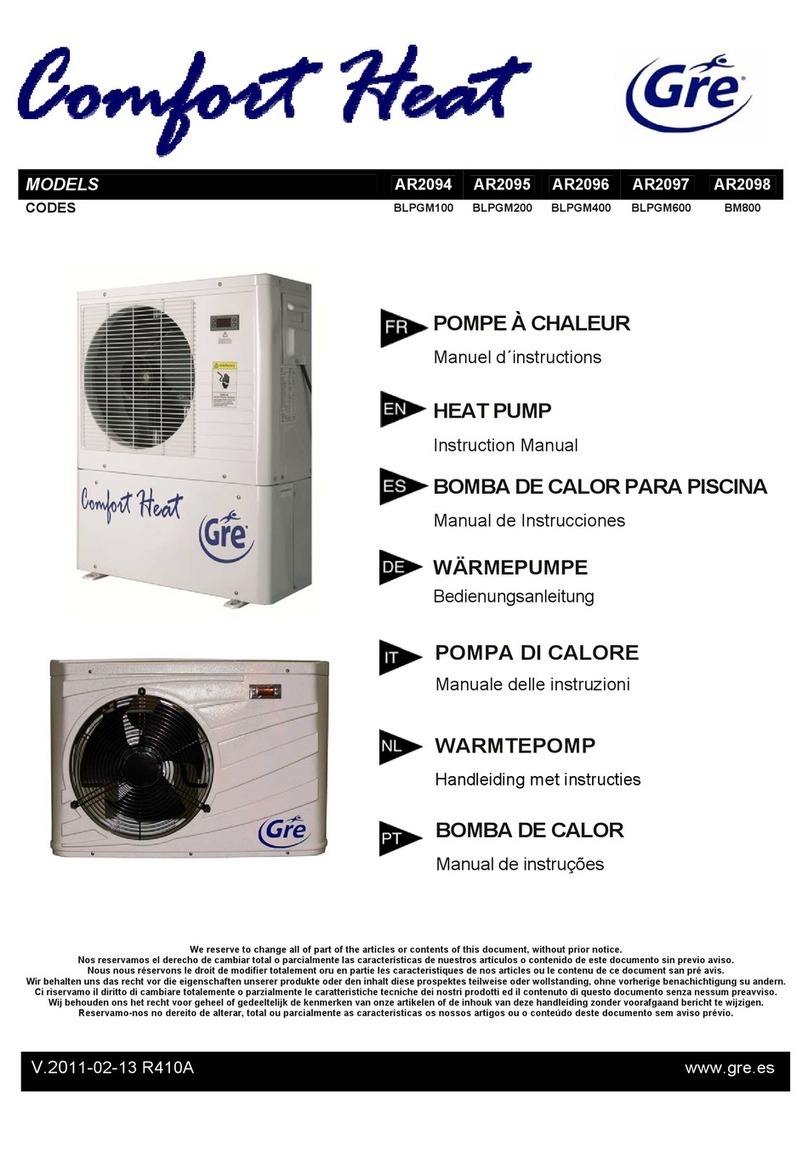 GRE Comfort Heat AR2094 instruction manual