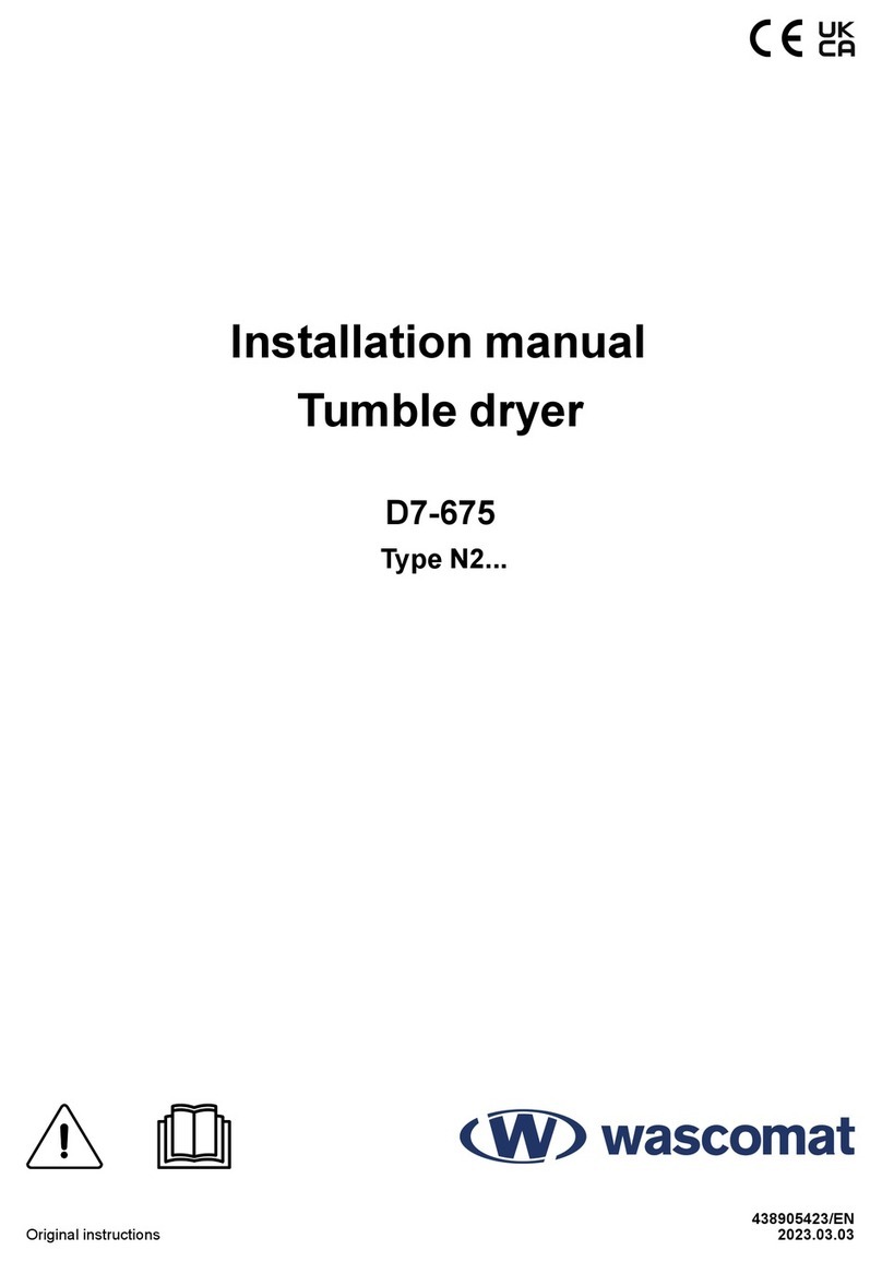 Wascomat D7-675 User manual Wascomat D7-675 User manual