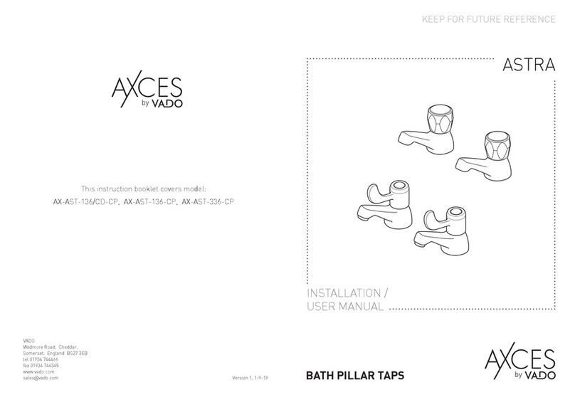 VADO AXCES ASTRA AX-AST-136/CD-CP Instruction Manual