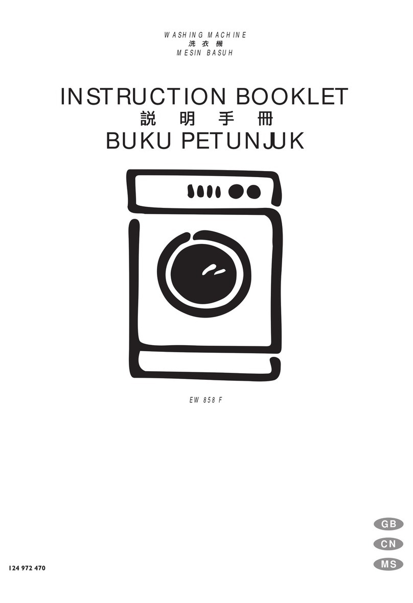 Electrolux EW 858 F Instruction booklet