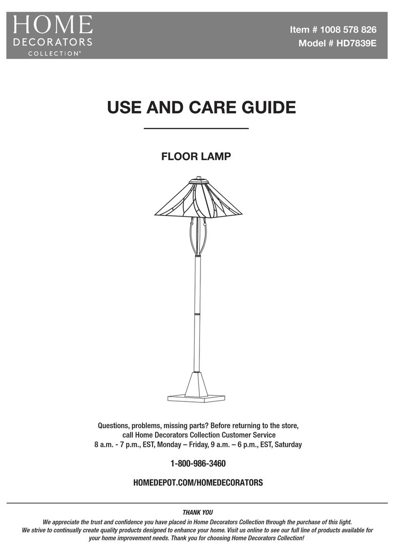 Home Decorators Collection HD7839E Use and care guide Home Decorators Collection HD7839E Use and care guide