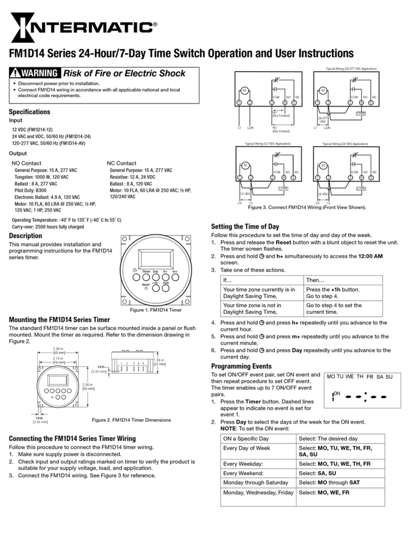 Intermatic FM1D14 Series User manual